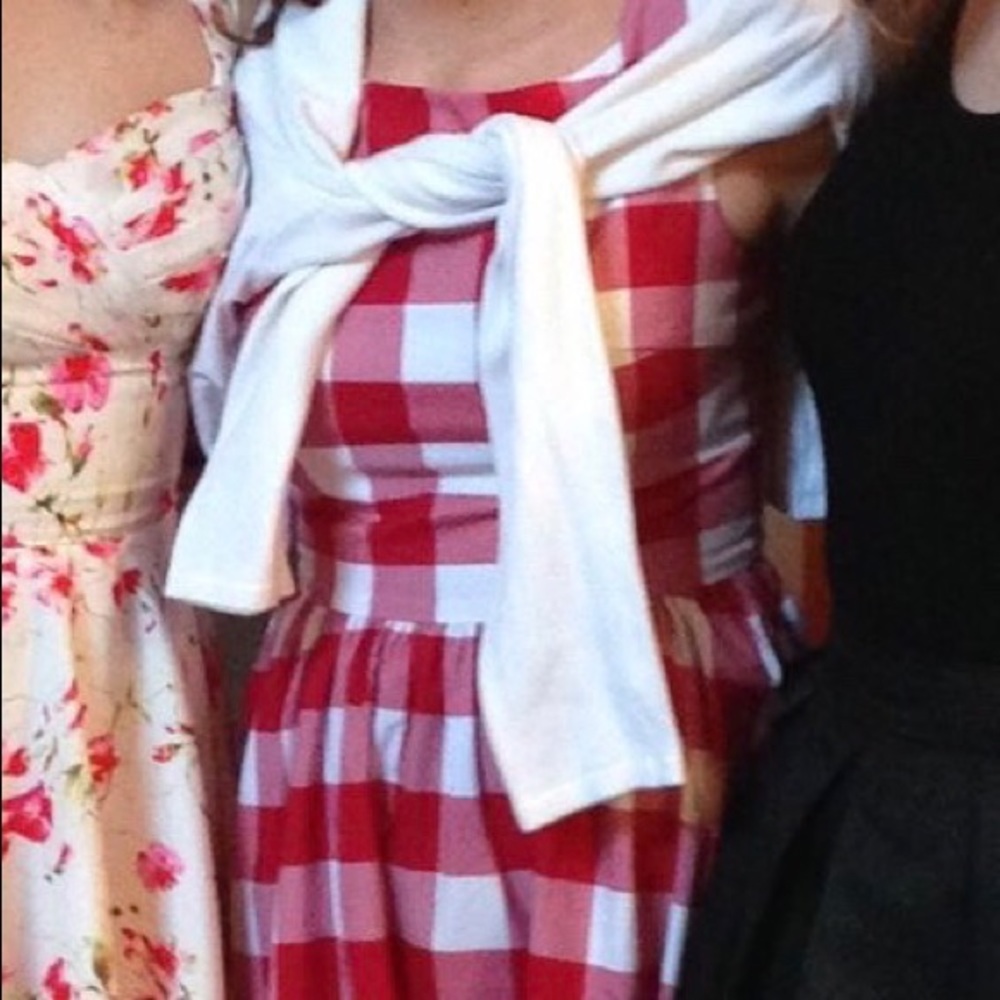 Red and white gingham 50’s style dress - Picture 4 of 5